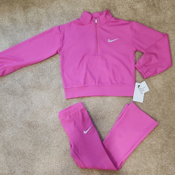 Pink Nike Tracksuit Set Size 6X NWT - Picture 1 of 3